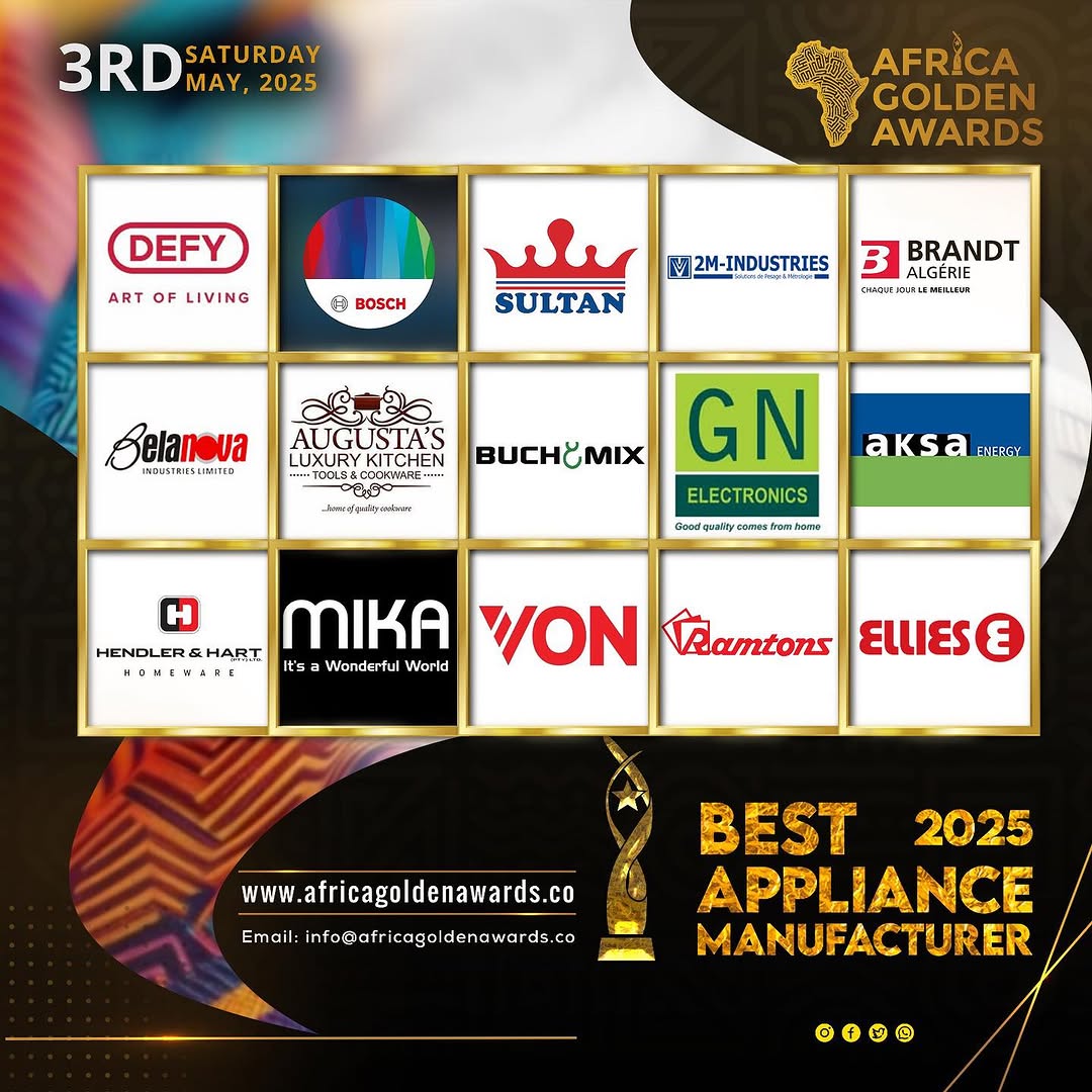 AFRICA GOLDEN BEST APPLIANCE MANUFACTURER